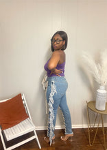 Load image into Gallery viewer, All Laced Up Denim Jeans
