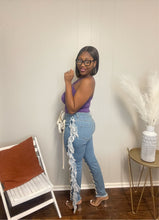Load image into Gallery viewer, All Laced Up Denim Jeans
